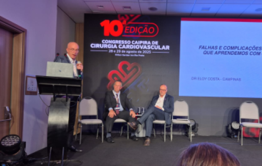 Dr. Eloy Costa na 10ª edição do Congresso Caipira de Cirurgia Cardiovascular